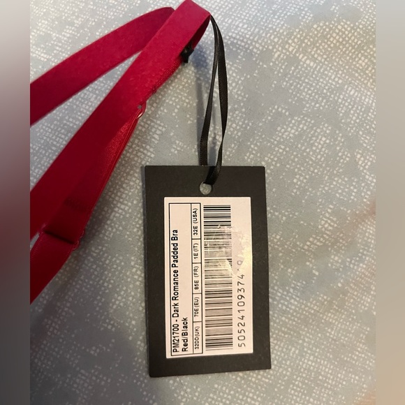 Pour Moi Dark Romance red Padded Bra - Picture 2 of 2